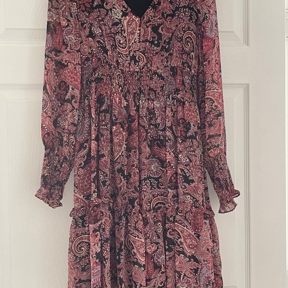 Just...Taylor Dresses & Skirts - Midi Dress Smocked Paisley Dress